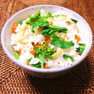 塩麹でシンプル菜の花ご飯
